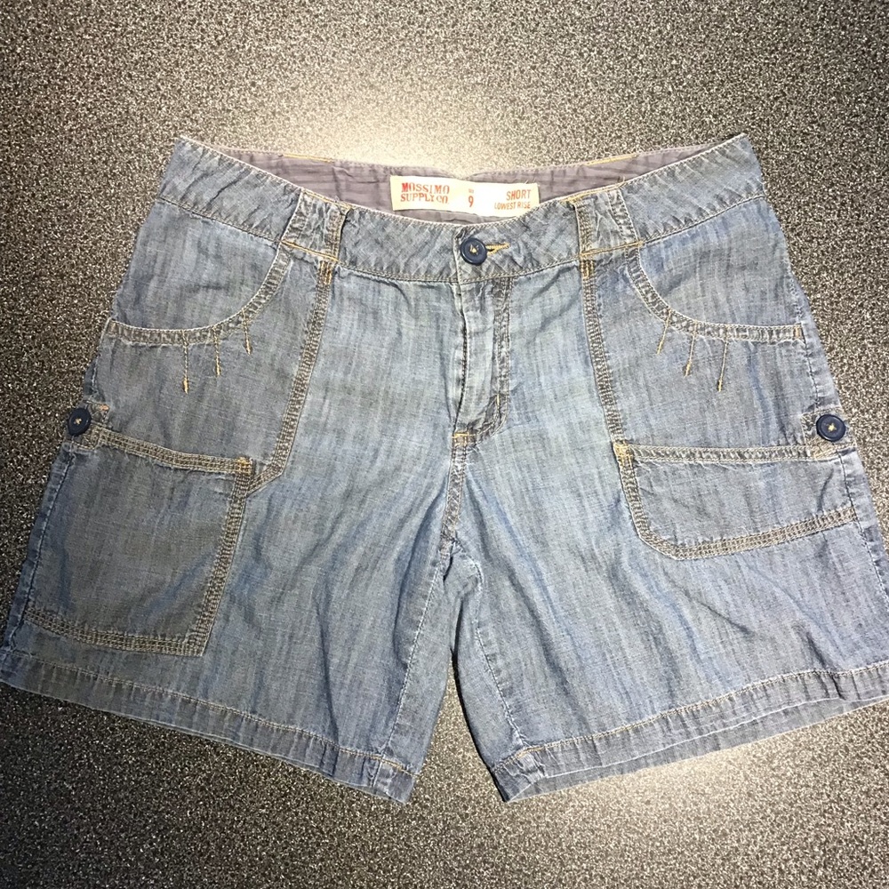 Vintage Mossimo Lightweight Adjustable Jeans Shorts - W9